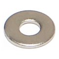 Midwest Fastener Flat Washer, Fits Bolt Size #4 , 18-8 Stainless Steel 50 PK 68317